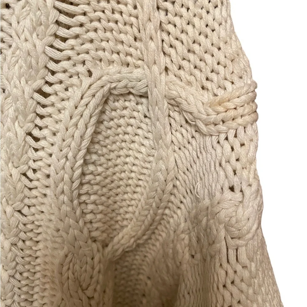 Eddie Bauer Vintage Cable Knit Full Zip Sweater | Petite Small - Picture 13 of 13